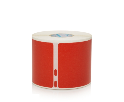 DYMO 2133399 etiqueta autoadhesiva Rectángulo redondeado Desmontable Rojo 220 pieza(s)