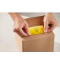 DYMO 2133400 etiqueta autoadhesiva Rectángulo redondeado Desmontable Amarillo 220 pieza(s)