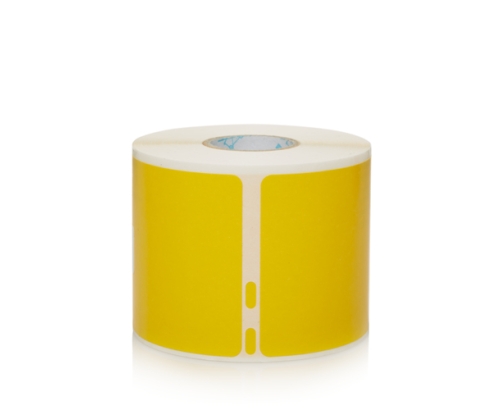 DYMO 2133400 etiqueta autoadhesiva Rectángulo redondeado Desmontable Amarillo 220 pieza(s)