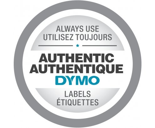 DYMO D1 - Etiquetas estándar - Rojo sobre blanco - 19mm x 7m