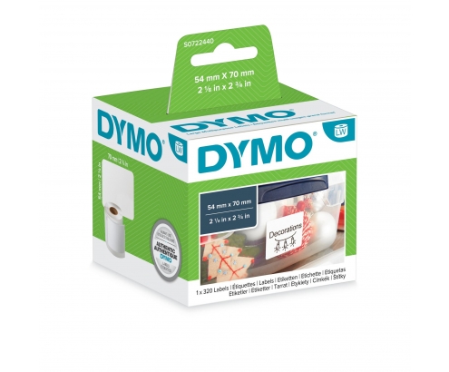 DYMO LW - Etiquetas multiuso - 54 x 70 mm - S0722440