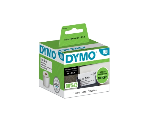 DYMO LW -Tarjetas de identifi cación / recordatorios de citas- 51 x 89 mm - S0929100