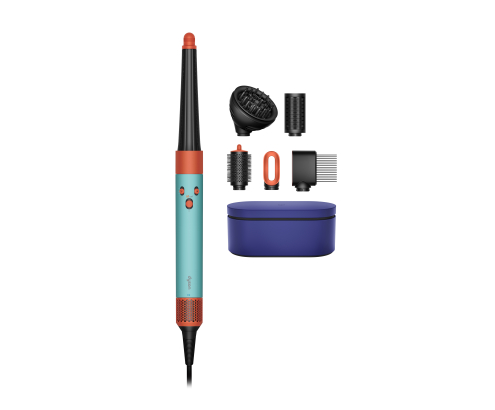 Dyson Airwrap i.d. Herramienta de peinado con múltiples accesorios Caliente Negro, Naranja, Verde azulado 1300 W 2,675 m
