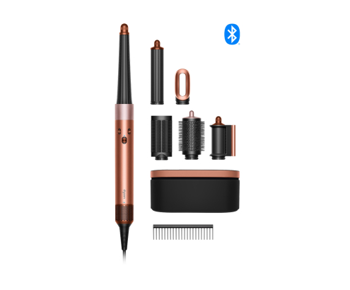 Dyson Airwrap ID Straight + Wavy Herramienta de peinado con múltiples accesorios Caliente Negro, Oro rosa