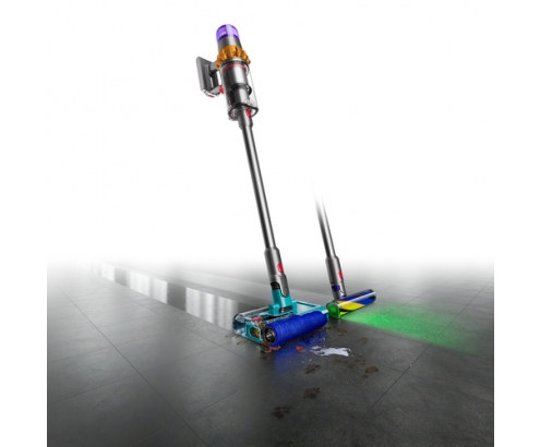 Dyson V15s Detect Submarine aspiradora de mano NÍquel, Amarillo Sin bolsa