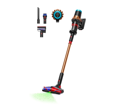 Dyson V16 Piston Animal Aspiradora escoba 2 en 1 Batería Secar HEPA Sin bolsa 1,3 L 900 W Negro, Cobre