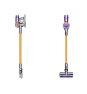Dyson V8 Absolute Aspiradora escoba 2 en 1 Batería Secar Sin bolsa Plata, Amarillo