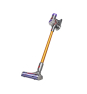 Dyson V8 Absolute Aspiradora escoba 2 en 1 Batería Secar Sin bolsa Plata, Amarillo