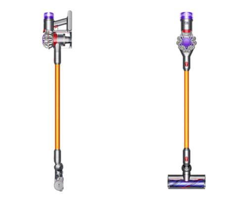 Dyson V8 Absolute Aspiradora escoba 2 en 1 Batería Secar Sin bolsa Plata, Amarillo