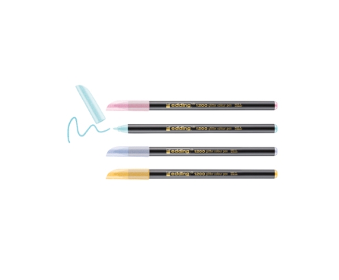 Edding 4-1200-4-3 rotulador Azul, Rosa, Violeta, Amarillo 1 pieza(s)