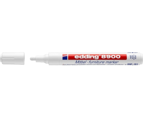 Edding 8750 marcador permanente Punta redonda Blanco