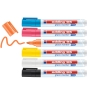 Edding 95 Glass marcador 6 pieza(s) Punta redonda Negro, Azul, Naranja, Rosa, Blanco, Amarillo