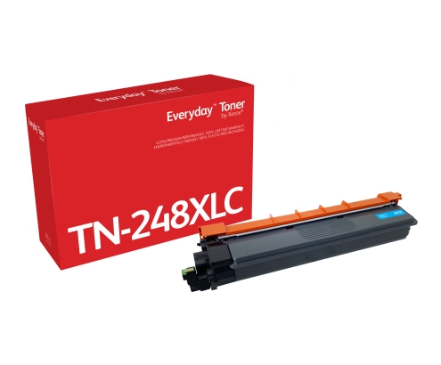 El tóner Everyday™ Cian de Xerox es compatible con Brother TN248XLC, Capacidad alta