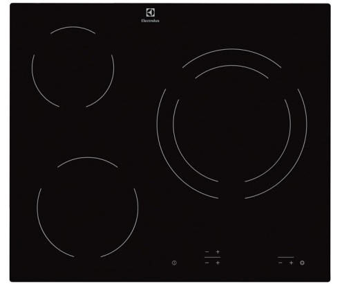 Electrolux EHF6231IOK hobs Negro Integrado 3 zona(s)