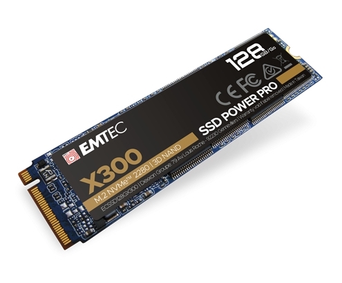Emtec X300 Disco ssd M.2 128gb pci express 3.0 3D nand nvme