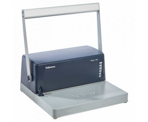 ENCUADERNADORA FELLOWES METAL 100+ PERFORA HASTA 20 HOJAS A4 80GR ENCUADERNA HASTA 450 HOJAS CON ESPIRAL 50MM PALANCA ERGONOMICA 0030103
