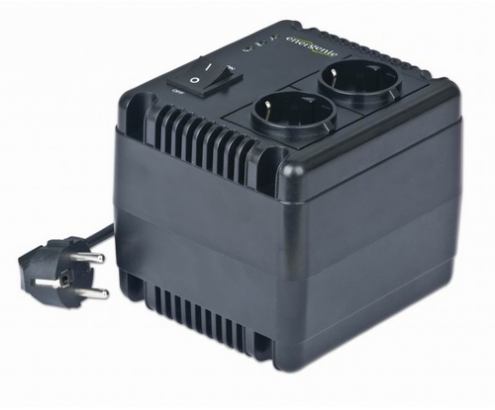 EnerGenie EG-AVR-1001 regulador de voltaje 2 salidas AC 140 - 270 V Negro