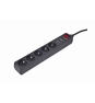 EnerGenie SPG5-C-15 limitador de tensión Negro 5 salidas AC 250 V 4,5 m