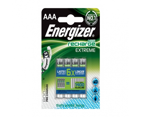 ENERGIZER EXTREME PILA RECARGABLE HR03 AAA 800mAh