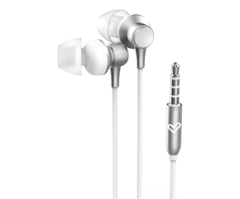 Energy Sistem Metallized Auriculares Alámbrico Dentro de oído Llamadas/Música Plata, Blanco