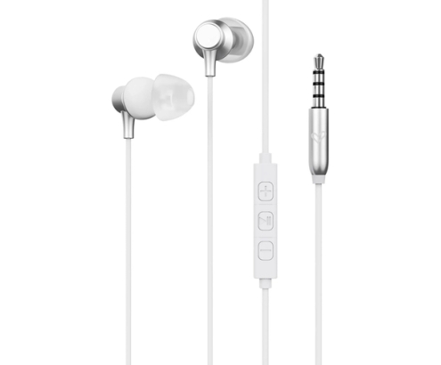 Energy Sistem Metallized Auriculares Alámbrico Dentro de oído Llamadas/Música Plata, Blanco