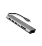 Epico 9915112100071 hub de interfaz USB Tipo C 5000 Mbit/s Gris