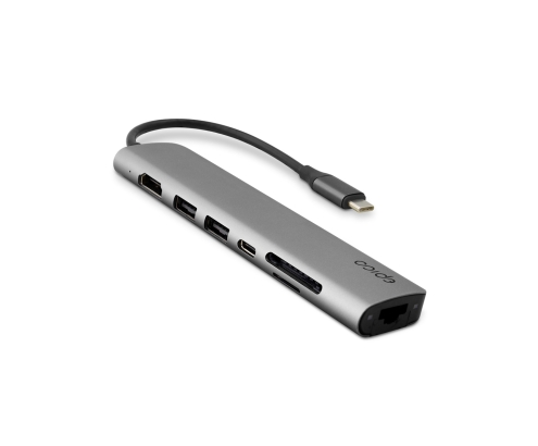 Epico 9915112100071 hub de interfaz USB Tipo C 5000 Mbit/s Gris