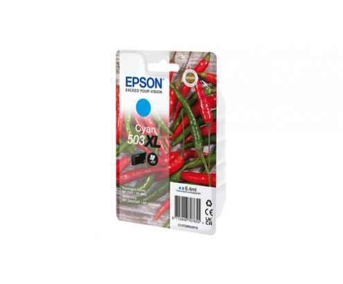 Epson 503XL cartucho de tinta 1 pieza(s) Original Alto rendimiento (XL) Cian