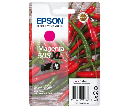 Epson 503XL cartucho de tinta 1 pieza(s) Original Alto rendimiento (XL) Magenta