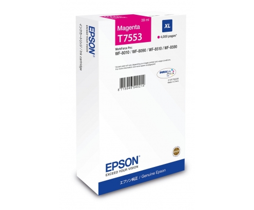Epson C13T75534N cartucho de tinta 1 pieza(s) Original Alto rendimiento (XL) Magenta