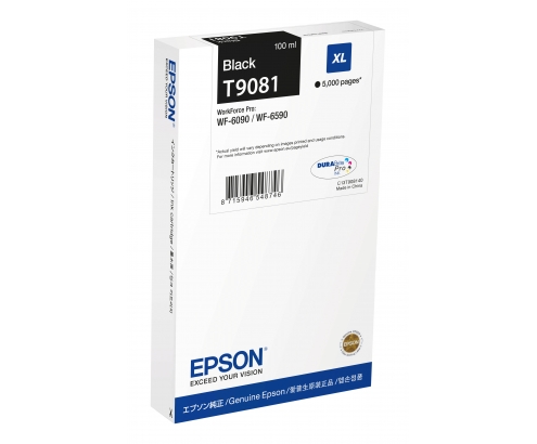 Epson C13T90814N cartucho de tinta 1 pieza(s) Original Alto rendimiento (XL) Negro
