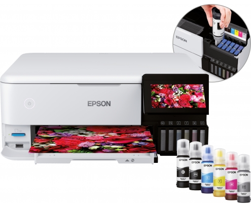 Epson EcoTank ET-8500 Impresora multifuncion wifi ethernet duplex A4 blanco 