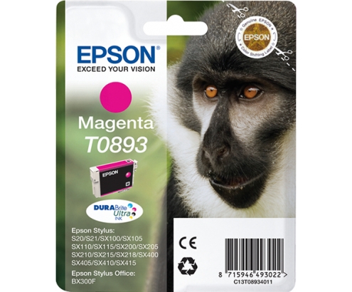 Epson Monkey Cartucho T0893 magenta