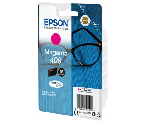 Epson Singlepack Magenta 408 DURABrite Ultra Ink