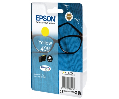 Epson Singlepack Yellow 408 DURABrite Ultra Ink