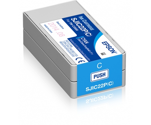 Epson SJIC22P(C): Ink cartridge for ColorWorks C3500 (Cyan)