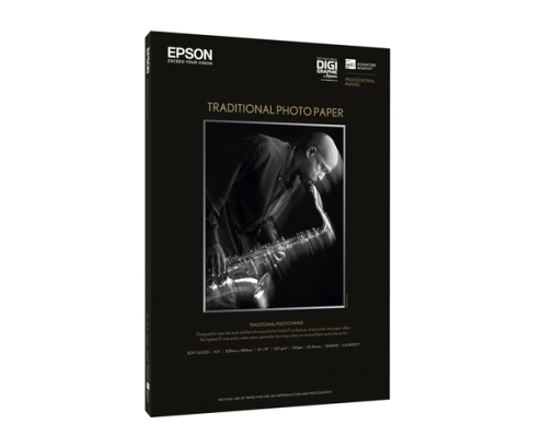 Epson Traditional Photo Paper, DIN A4, 330 g/m², 25 hojas