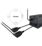 Equip 112106 cable de transmisión Negro 0,25 m IEC C14 CEE7/3