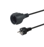 Equip 112181 cable de transmisión Negro 3 m CEE7/7 CEE7/3