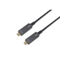 Equip 119463 Cable óptico activo USB-C a C, M/M, 15m, PD 60W, 4K/60Hz, 10Gbps, Vídeo+Datos+PD