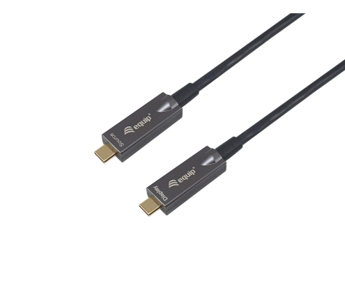 Equip 119463 Cable óptico activo USB-C a C, M/M, 15m, PD 60W, 4K/60Hz, 10Gbps, Vídeo+Datos+PD