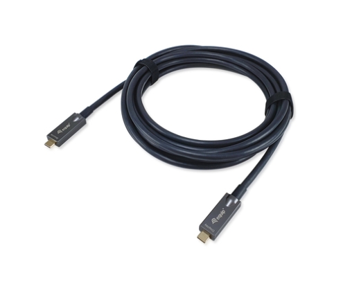 Equip 119463 Cable óptico activo USB-C a C, M/M, 15m, PD 60W, 4K/60Hz, 10Gbps, Vídeo+Datos+PD