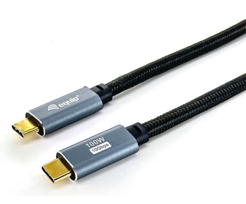 Equip 128359 Cable USB 3.2 Gen 2 C a C, M/M, 3,0m, PD100W , 4K/60Hz, 10Gbps, Negro