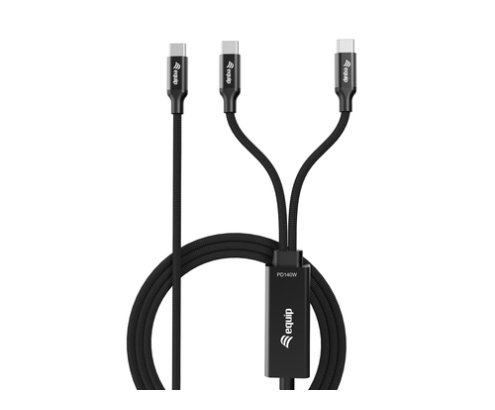 Equip 128895 cable USB USB 2.0 1,5 m USB C 2 x USB C 0,48 Gbit/s 140 W Negro