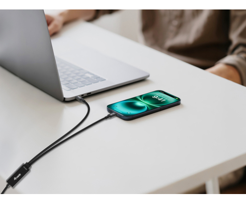 Equip 128895 cable USB USB 2.0 1,5 m USB C 2 x USB C 0,48 Gbit/s 140 W Negro
