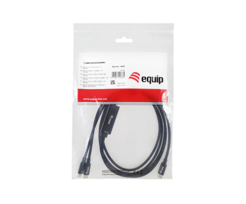 Equip 128895 cable USB USB 2.0 1,5 m USB C 2 x USB C 0,48 Gbit/s 140 W Negro