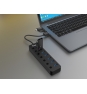 Equip 128965 hub de interfaz USB 3.2 Gen 1 (3.1 Gen 1) Type-A 5000 Mbit/s Negro