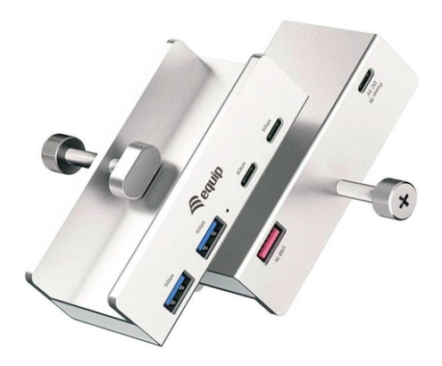 Equip 128967 hub de interfaz USB 3.2 Gen 1 (3.1 Gen 1) Type-A 5000 Mbit/s Aluminio