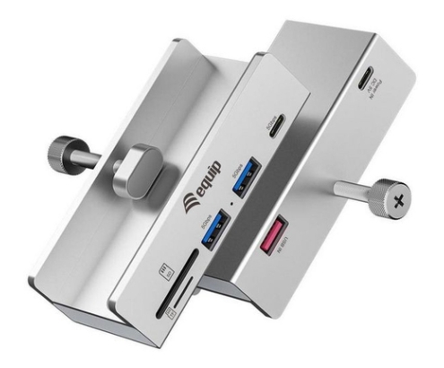 Equip 128968 hub de interfaz USB 3.2 Gen 1 (3.1 Gen 1) Type-A 5000 Mbit/s Aluminio