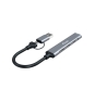 Equip 128969 hub de interfaz USB 3.2 Gen 1 (3.1 Gen 1) Type-C 5000 Mbit/s Gris